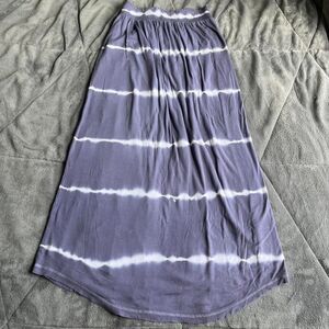 Y2K Victoria’s Secret purple and white tie dye maxi skirt size XS